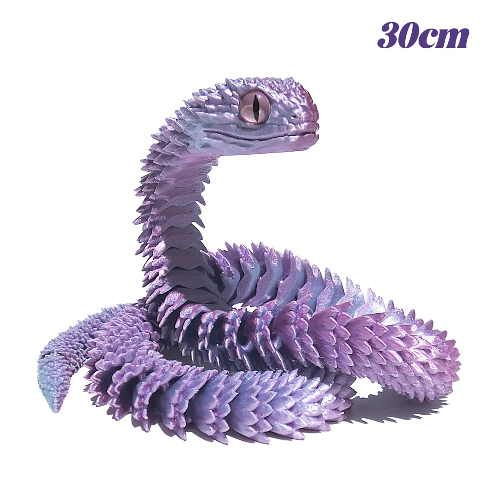 Serpiente Articulada 3D De 76 Cm – Juguete Anti-estrés Y Decoración De Oficina, Impresa En PLA Con 21 Articulaciones Móviles, Regalo Creativo Para Cumpleaños