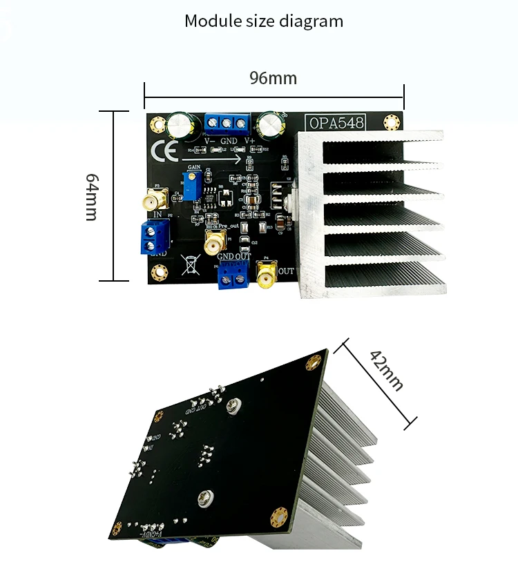 OPA548 module Power Operational Amplifier Current Amplifier 3A Continuous Curren