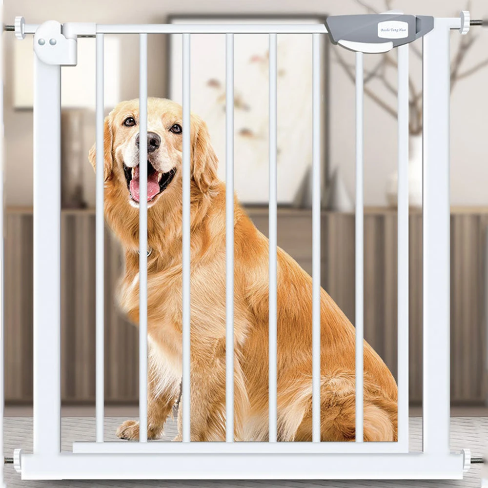 Barriere de Securite porte et escalier 75-84cm blanc pour animaux