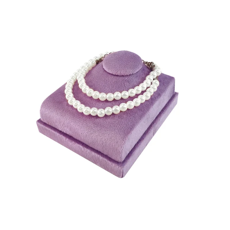 Mini Neck Portrait Model Jewelry Rack Pendant Necklace Showing Stand Jewelry Display Props for Jewelry Store Window Counter