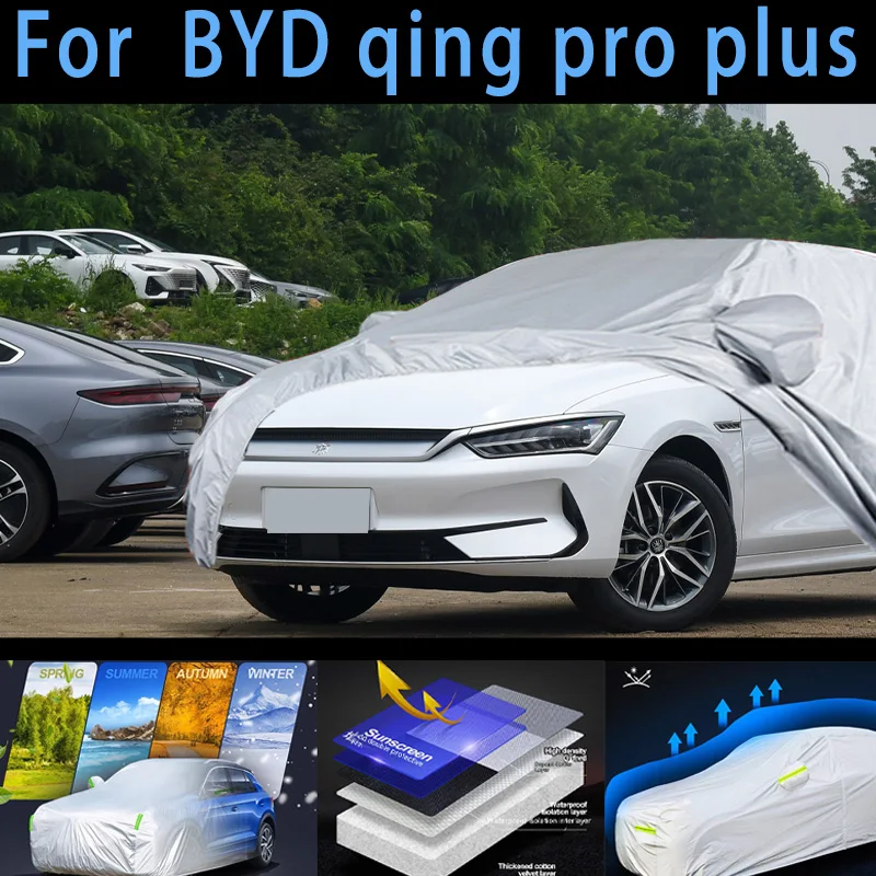 

For BYD qing pro plus Car protective cover,sun protection,rain protection, UV protection,dust prevention auto paint protective