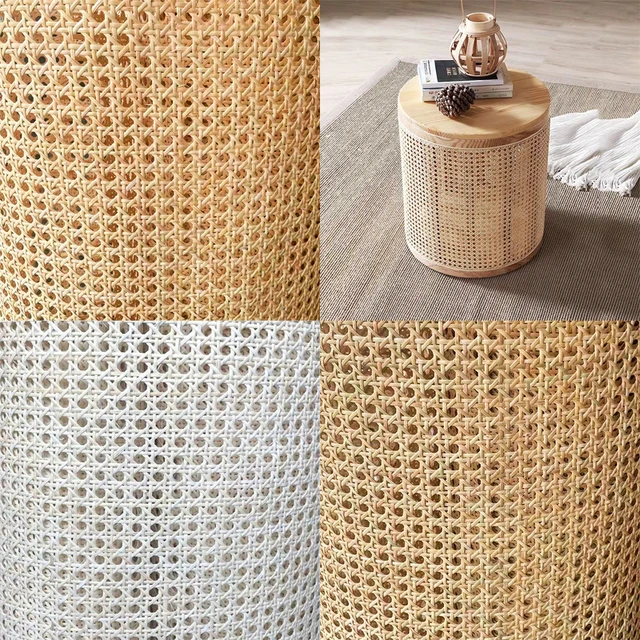 40-50CM Wide Natural Cane Webbing Real Indonesia Rattan Roll Wall Ceiling  Decor Table Chair Cabinet Furniture Repairing Material