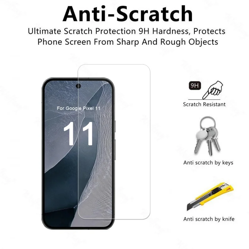6-in-1 Tempered Glass Screen Protector with Oleophobic Coating and Camera Film