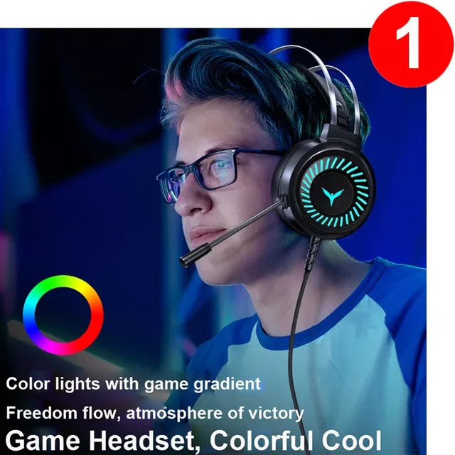 Gamer Headset Gaming Headphones with Microphone 5