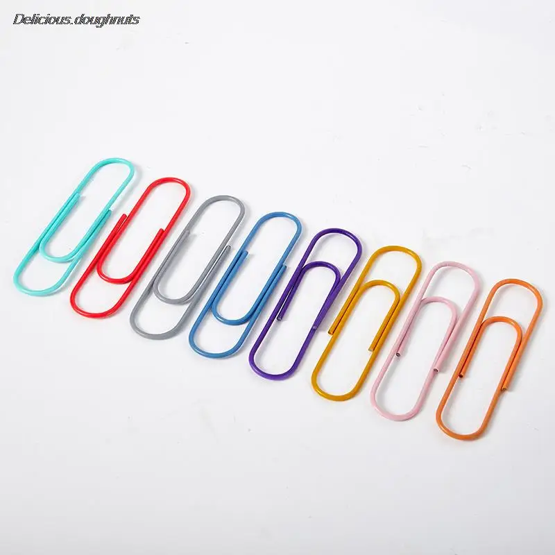 Super Large Paper Clips Vinyl Coated, 30 Pack 4 Inch Assorted Color Jumbo  Paper Clip Holder, Multicolored Giant Big Sheet Hold - Paperclips -  AliExpress