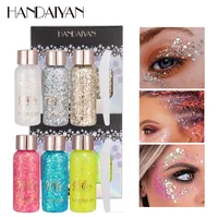 3 Colors/set Multifunctional Eye Glitter Cream Nail Hair Body Face Glitter Gel Flash Loose Sequins Cream Festival Glitter Deco 1