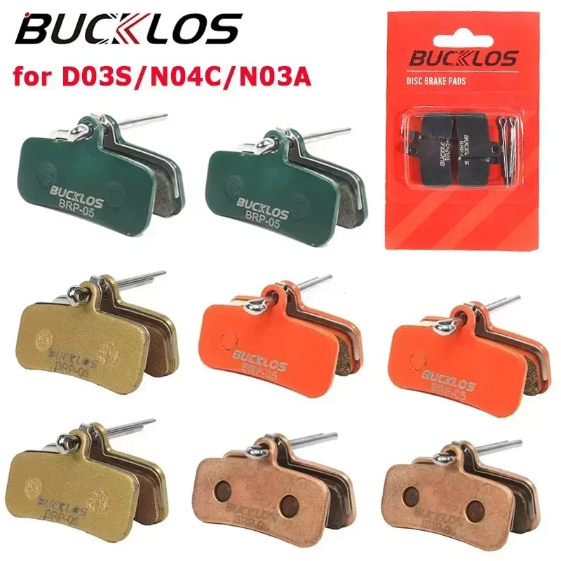 Bicycle Disc Brake Pads Brake Pads Bike Brake Pads Ceramic Brake Pads for Shimano D01S D03S Disc Brake Pads MTB E-Bike 4 Piston Hydraulic Pad Resin Sintered