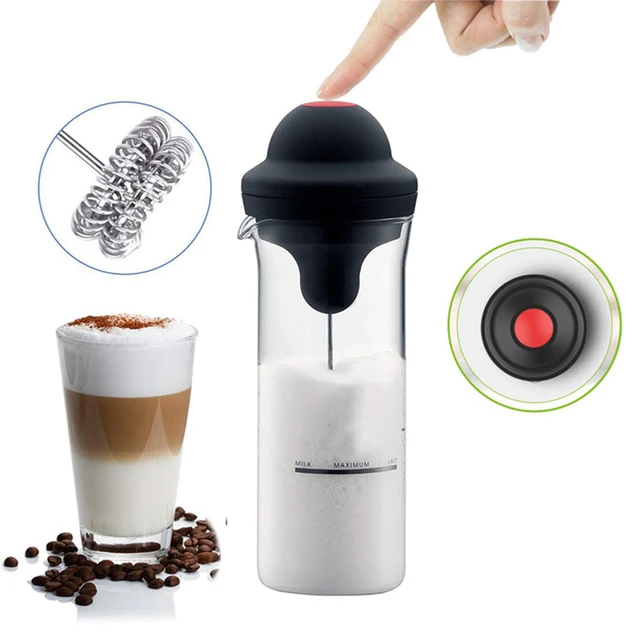 Automatikus Tej Frother Electric Maker Coffe Foam Milk Shake Keverék Akkumulátor Fróte Jug Cup Konyha Szerszám