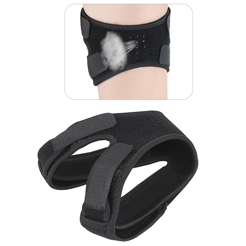 

1PC Sports Kneepad Double Patellar Knee Patella Tendon Support Strap Brace Pad Protector Open Knee Wrap Band Fitness care