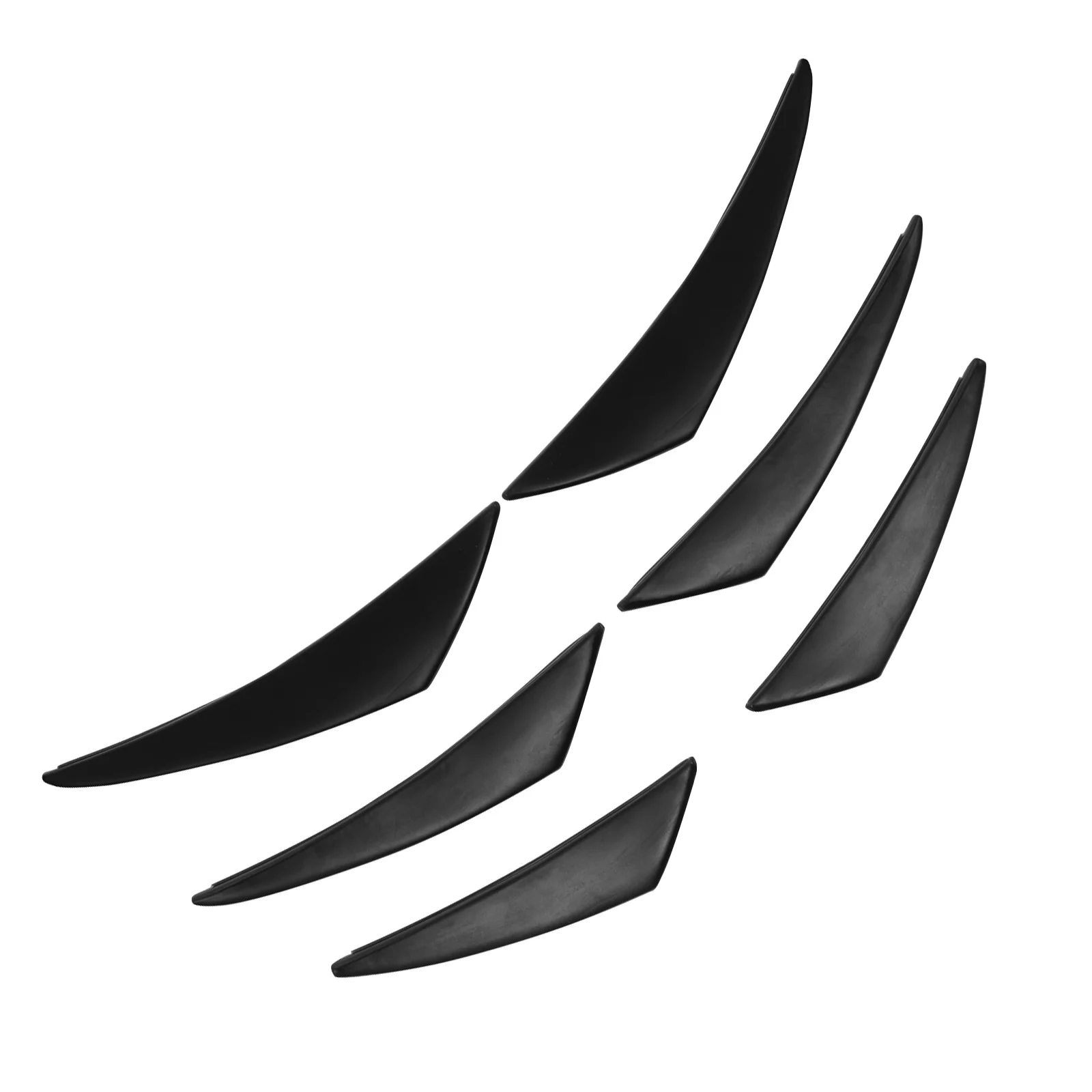 Front Bumper Spoiler Auto Lip Splitter Fins Body Strip Canard Sticker Car Diffuser Decor