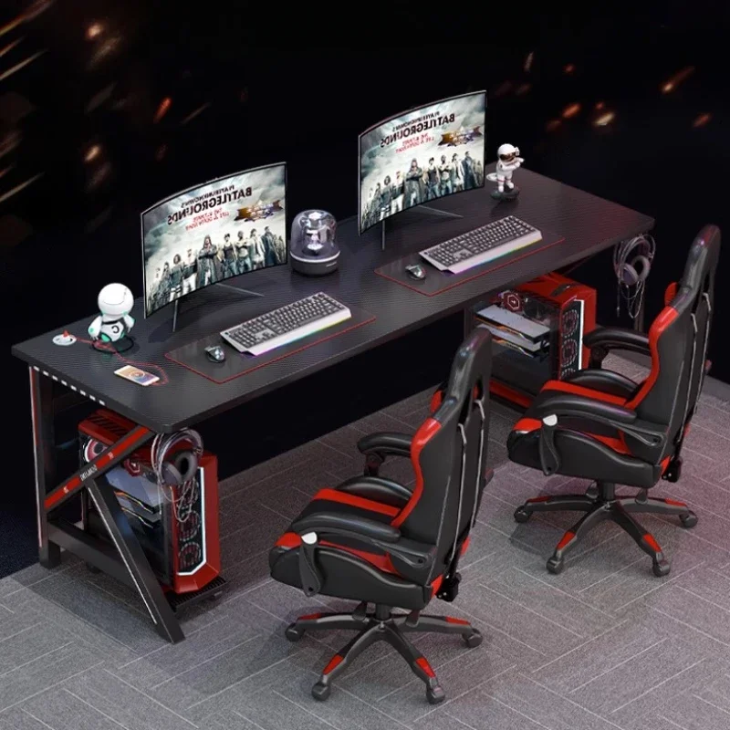 Esports Double Person Computer Desks Learning Easy Student Bedroom Computer Desk Household Mesa Plegable Office Furniture QF50CD