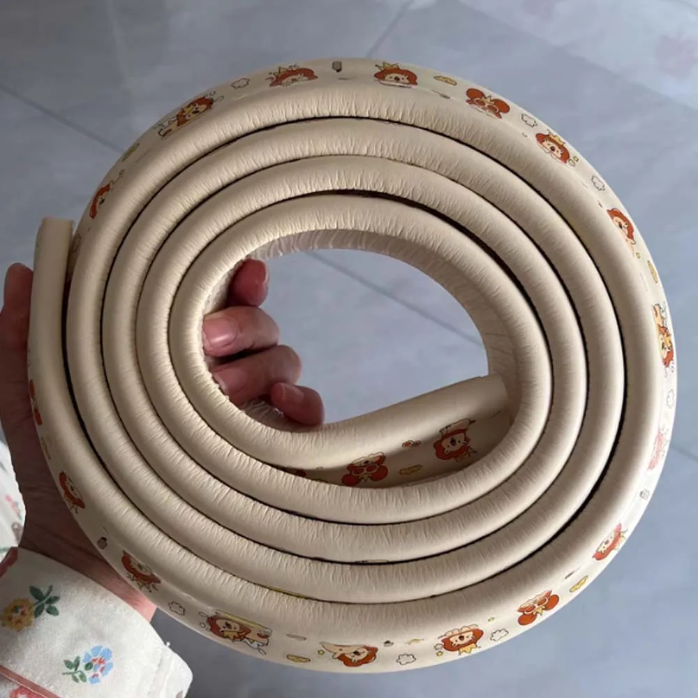 Creative Soft Baby Anti-collision Strip Cartoon Traceless NBR Edge Corner Beige Pink Anti-collision Protection Corner Kids
