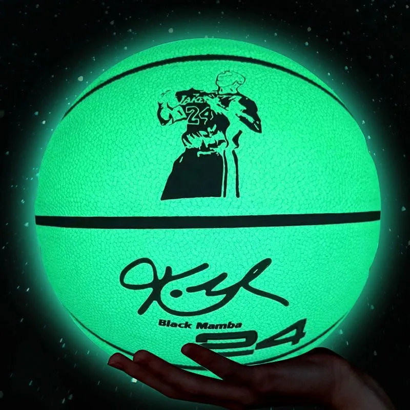 Reflective Glow Basketball Size 7 Outdoor Street Cool Balls Glowing Luminous Basketballs Child Youth Adults Balls Free Gift