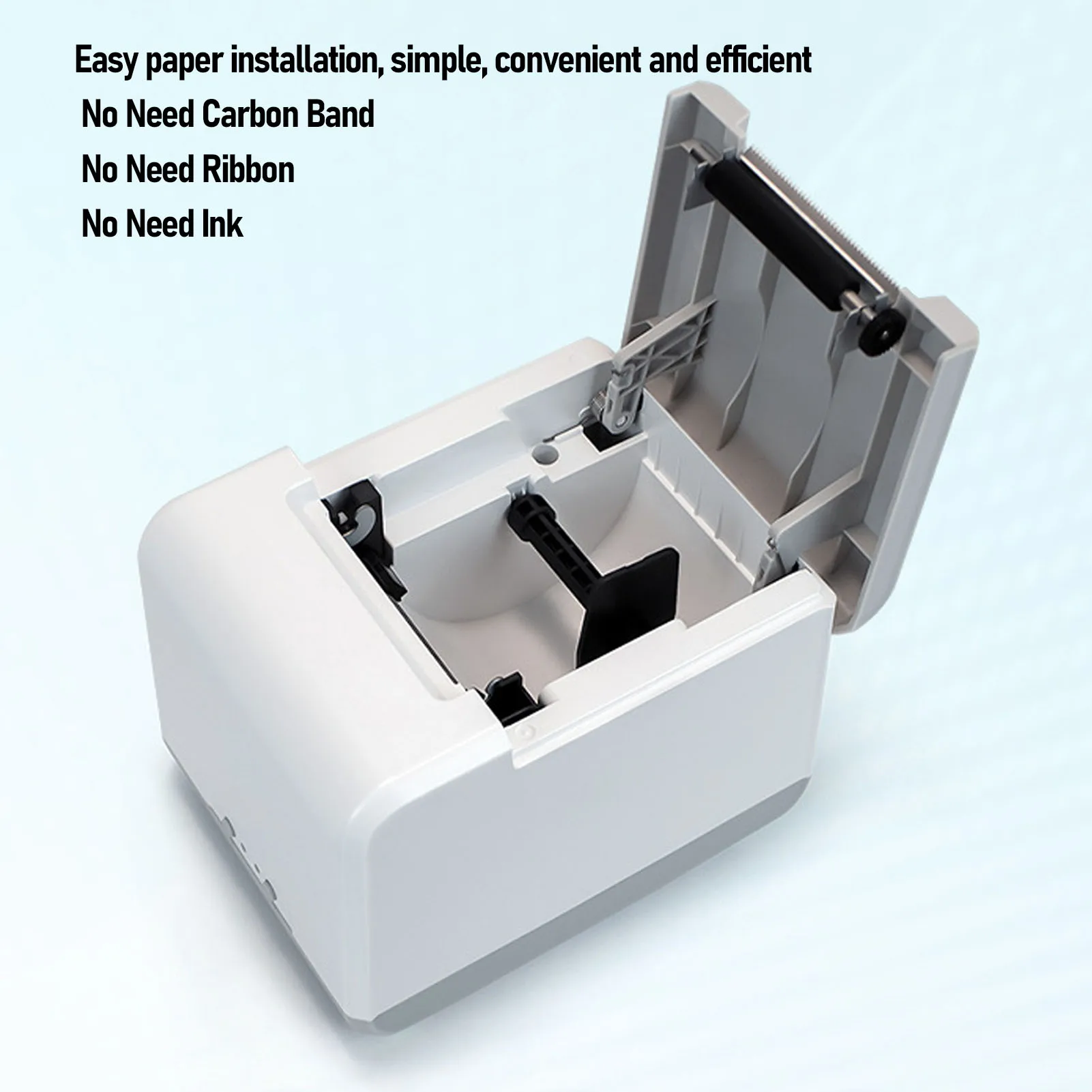 TP401Thermal Printer USB BT Connection Line Thermal Printing Machine for Label Barcode Receipt 100mm/s Thermal Printing Machine