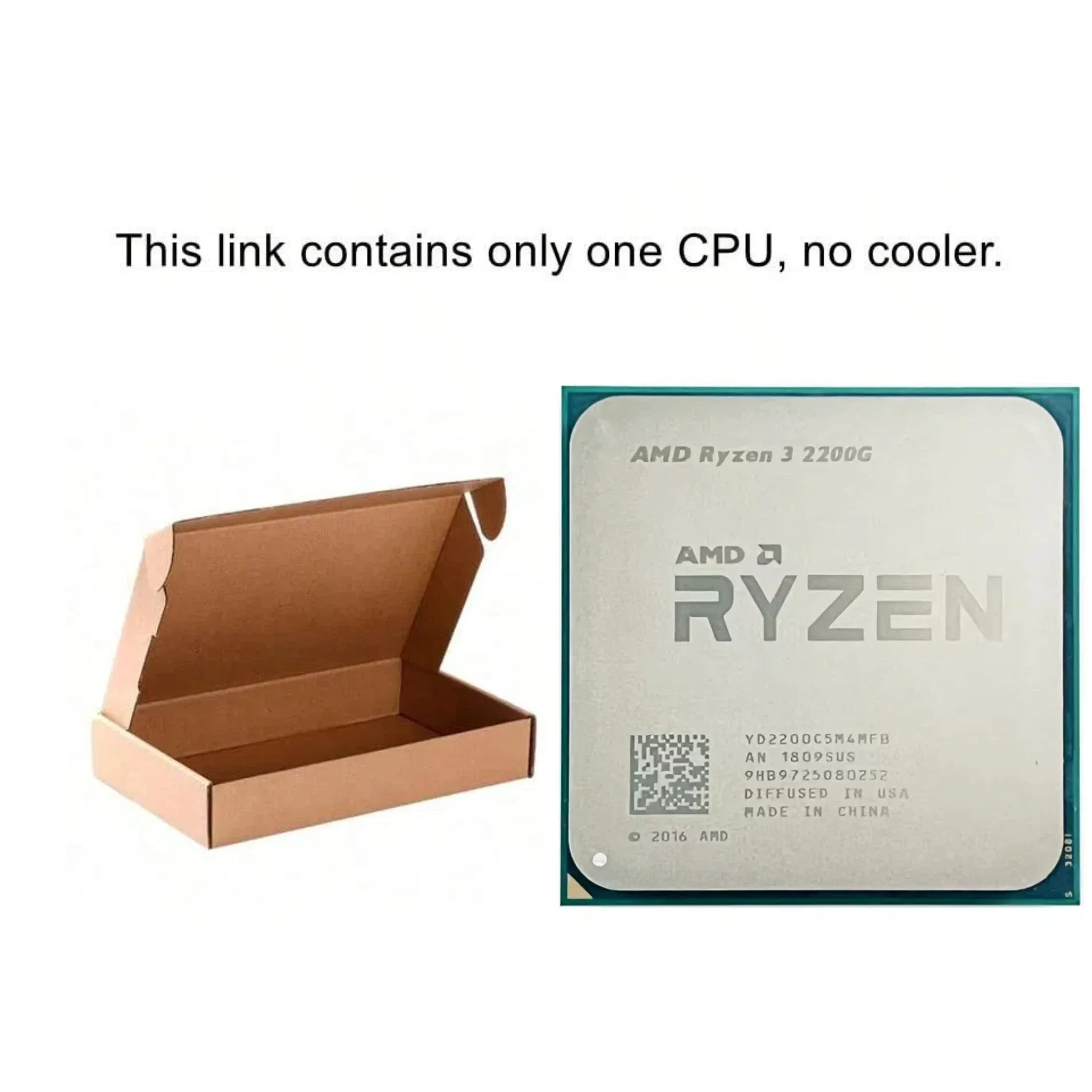 AMD 라이젠 3 2200G R3 2200G PRO 2200G 4코어 4스레드 3.5GHz 라데온 베가 8 그래픽 14nm 젠 AM4