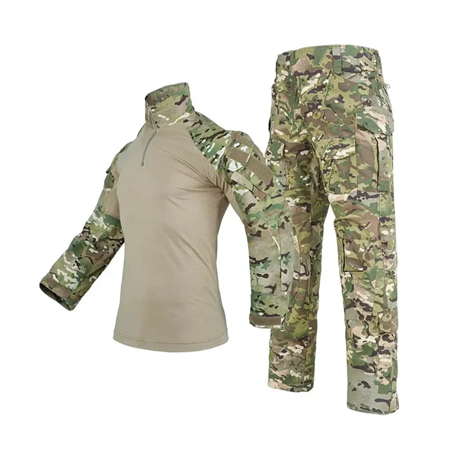 

Outdoor Combat Frog Suit Gen3 Tactical Training Set Long Shirt Trousers G3 MC Camouflage Airsoft Hunting CS Uniform