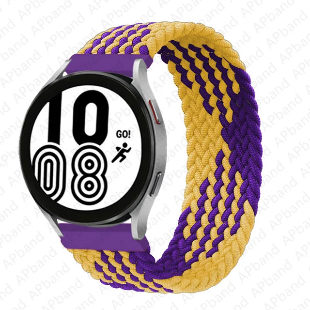 Braided Solo Loop Bracelet Watch Strap, 20mm 22mm Adjustable Band