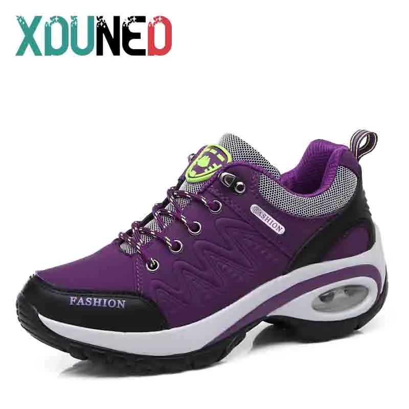 

Женские кроссовки XDUNED, женские кроссовки с воздушной подушкой, спортивная обувь для бега, прогулочная дышащая Спортивная обувь на высокой платформе со шнуровкой