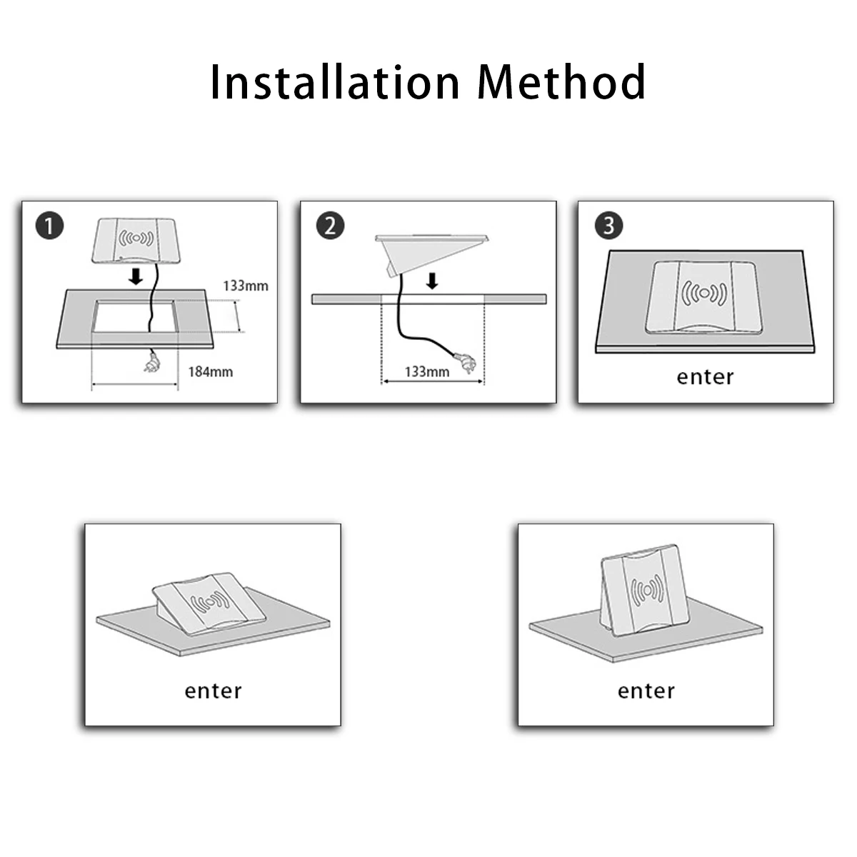 AM 58Khz Label Deactivator Alarm Supermarket Anti-Theft Security System Sound & Light Alerts