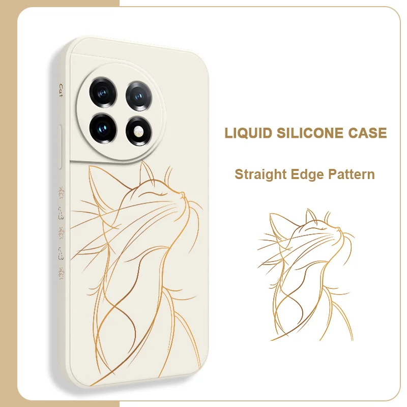 Proud Cat Liquid Silicone Phone Case Cover