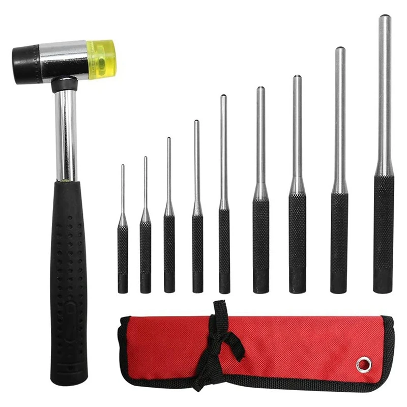 

Roll Pin Punch Set With Storage Pouch, 30Pcs Steel Removal Tool Kit With Carrying Bag For Jewelers, Watch Repairers Work