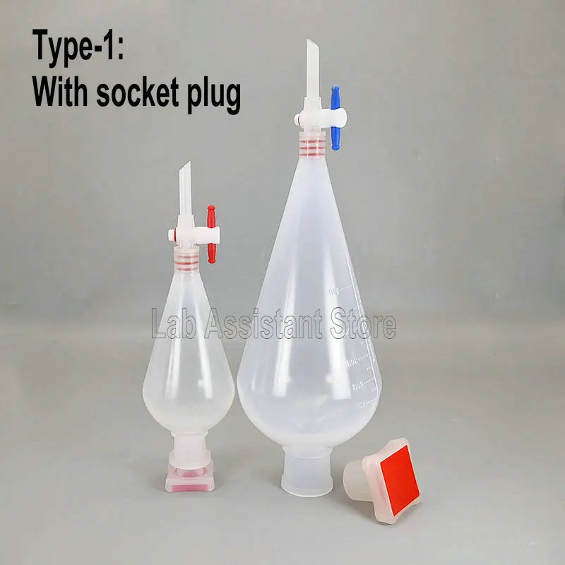 1pcs Lab 125ml 250ml 500ml 1000ml PP Dropping Funnel Plastic Separatory Funnel High Temperature Resistance Laboratory Supplies lab separatory funnel lab plastic funnel