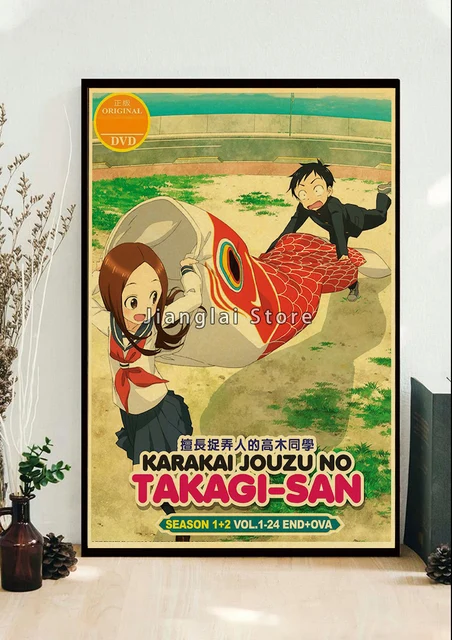 Karakai Jouzu No Takagi-san Takagi Anime Manga Wall Retro Poster