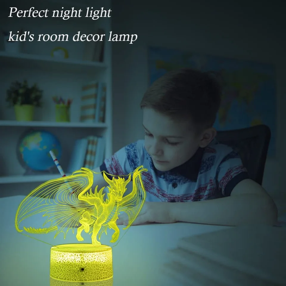 Nachtlampje, USB LED Oplaadbare Flying Dragon Lamp voor Kids Gift Home Living Room Decorations Nachtlampje, USB LED Oplaadbare Flying Dragon Lamp voor Kids Gift Home Living Room Decorations
