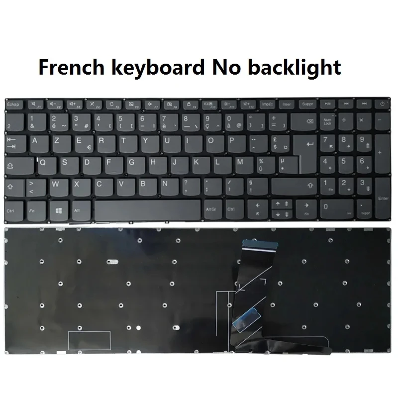 

AZERTY Keyboard FOR Lenovo IdeaPad 330-17 330-17AST 330-17ICH 330-17IKB 520-15IKB FRENCH NOTEBOOK NO BACKLIGHT