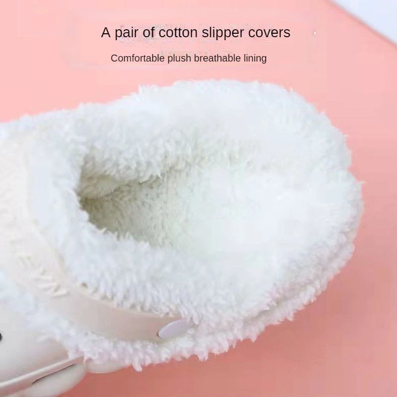 1 paar Winter Warme Schuhe Einlegesohlen Verdicken Einlegesohle für Frauen Männer Schuh Abdeckungen Abnehmbare Plüsch Liner Croc Zubehör_voghion.com