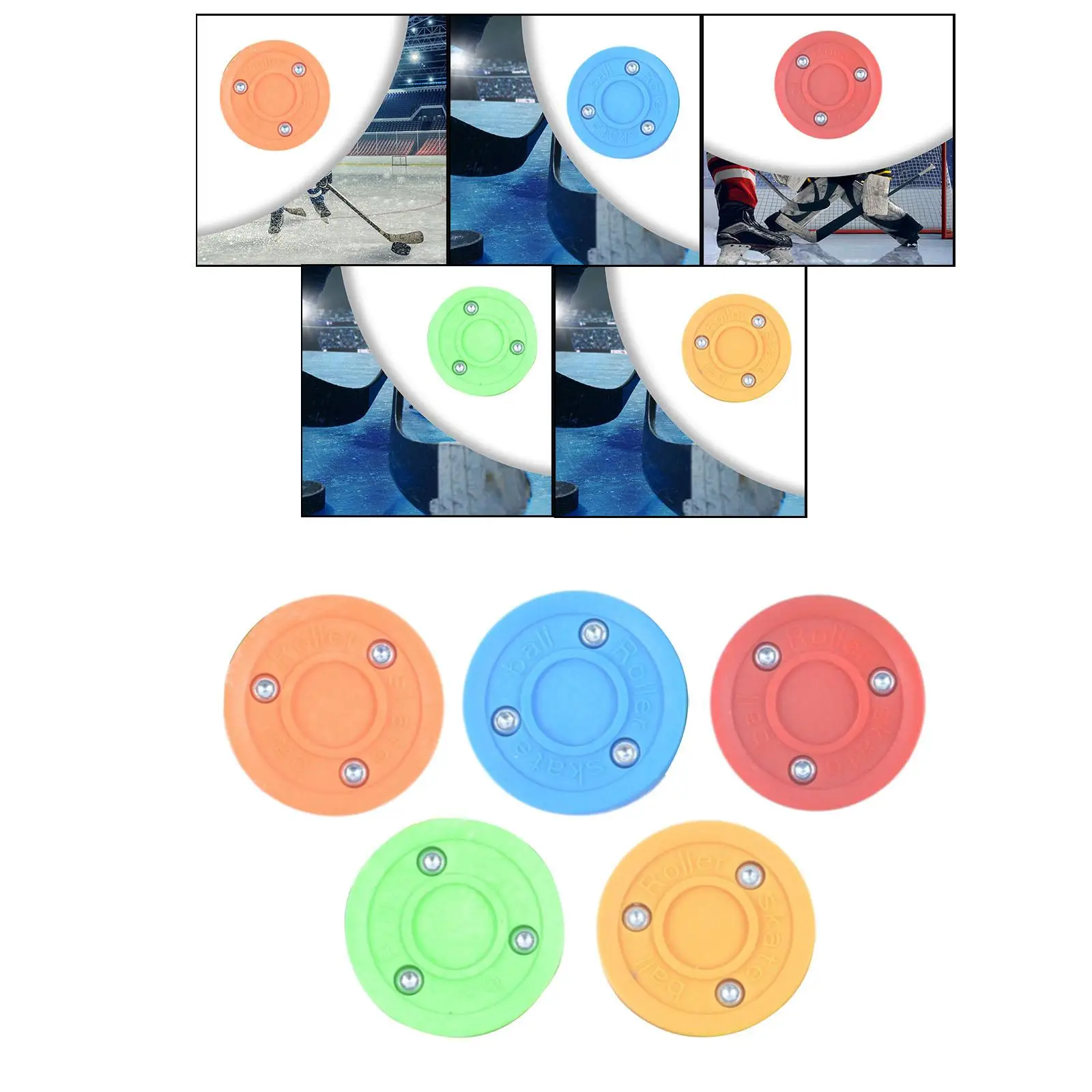 Ice Hockey Puck Professional Training Equipment Roller Skate Ball Biscuit Hockey Puck for Game Outdoor Indoor Beginners Children