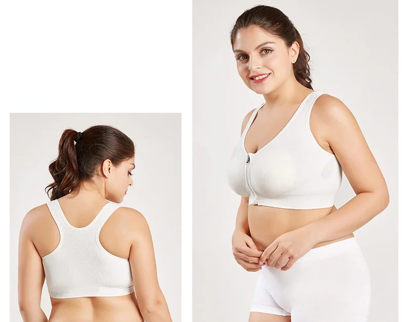 Queenall Plus Size Bras Para Mulheres Underwear M L XX XXL XXXL Push Up  Sutiã Female Colete Front Zipper Bralette Sem Emenda Brawsiere BH 201202 De  $41,93