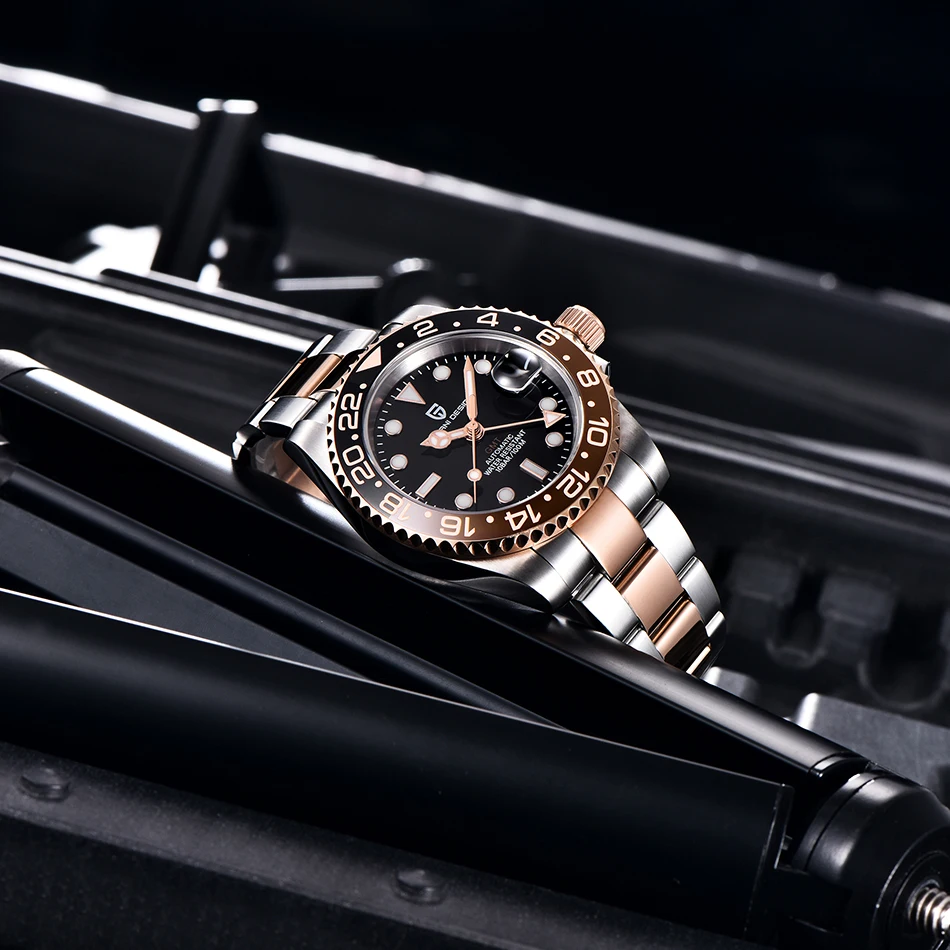 PAGANI DESIGN Original 2024 New GMT Men Mechanical Watches NH34 AR Sapphire Automatic Watch 100M Waterproof Sports Watch for Men 3