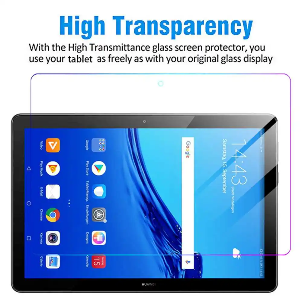 11D Tempered Glass For Huawei MediaPad T5 Screen Protector Front Film tablet pillow stand