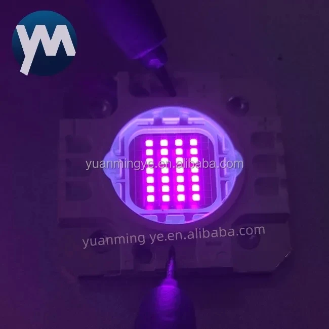 72W High Power UV LED Lamp 365nm 385nm 395nm 405nm for COB LED Flashlight Module UV Ink Curing
