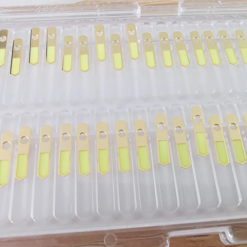 Bronze Golden NH35A Watch Hands C3 Green Luminous Watch Pointer for SKX SBBN NH36A NH35A Movement Luminous Watch Hands