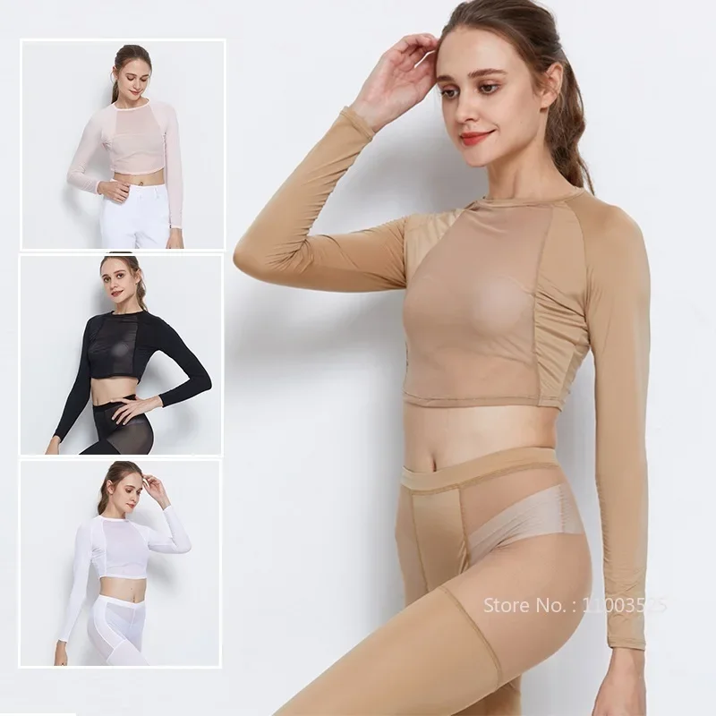 SG Golf Sunscreen T-shirt Women Ice Silk Golf Crop Top Cooling Bottomings Breathable Mesh Long Sleeve Shirts Anti-UV Underwear