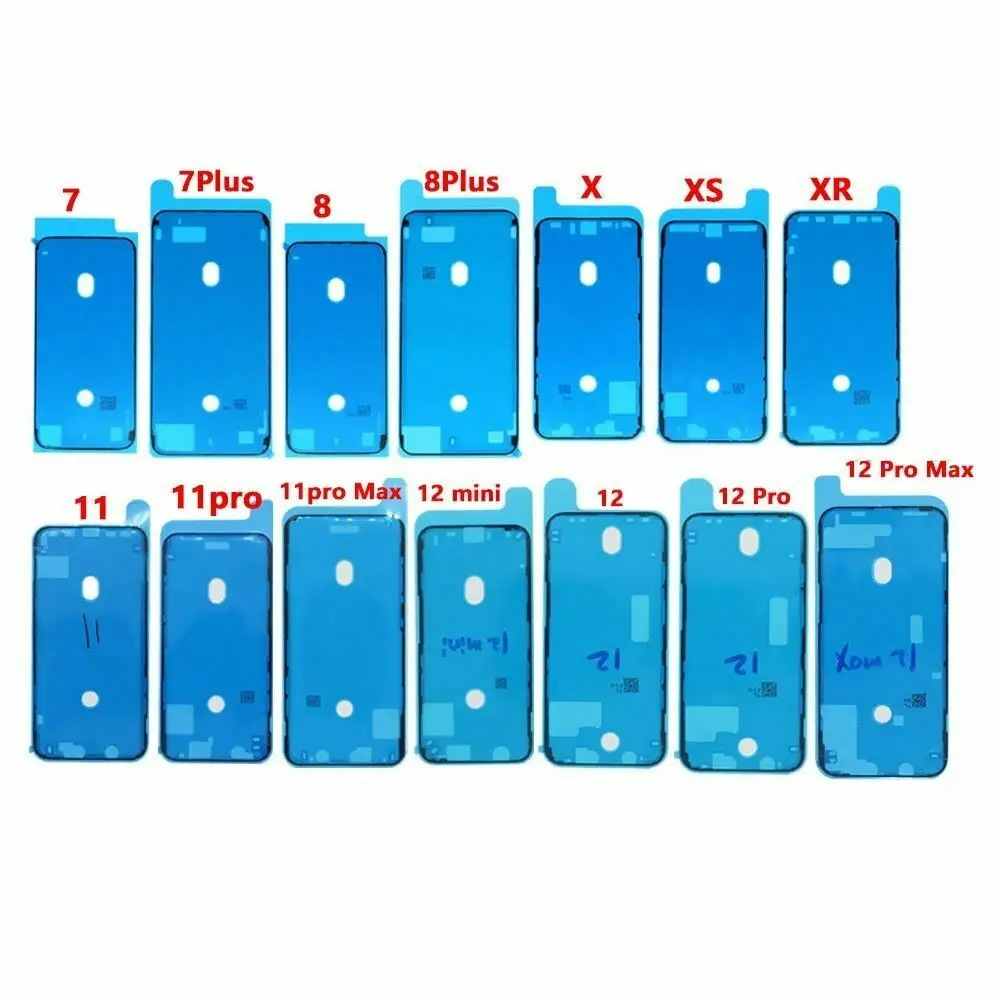 

For iPhone 7 8 Plus 11 Pro 11Pro X XS MAX XR 12 Pro Max Mini 12mini Front LCD Waterproof Adhesive Glue Sticker