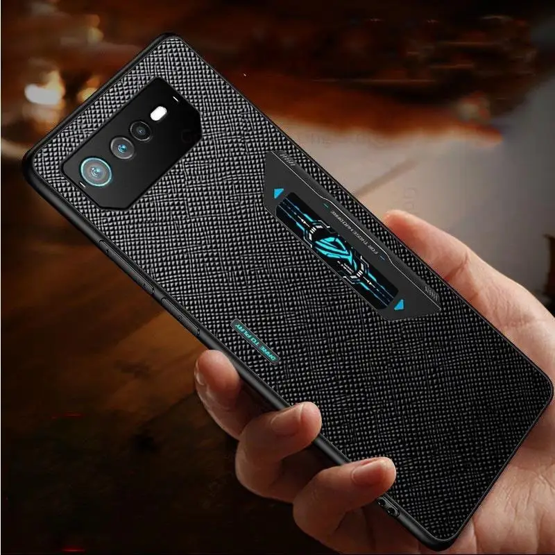 Coque Per Asus Rog Phone 6 Pro Custodia Per Telefono Antiurto In Pelle Incrociata Per Rog Phone 6 Cover Posteriore Protettiva Rigida Per Pc Per Rog Ph