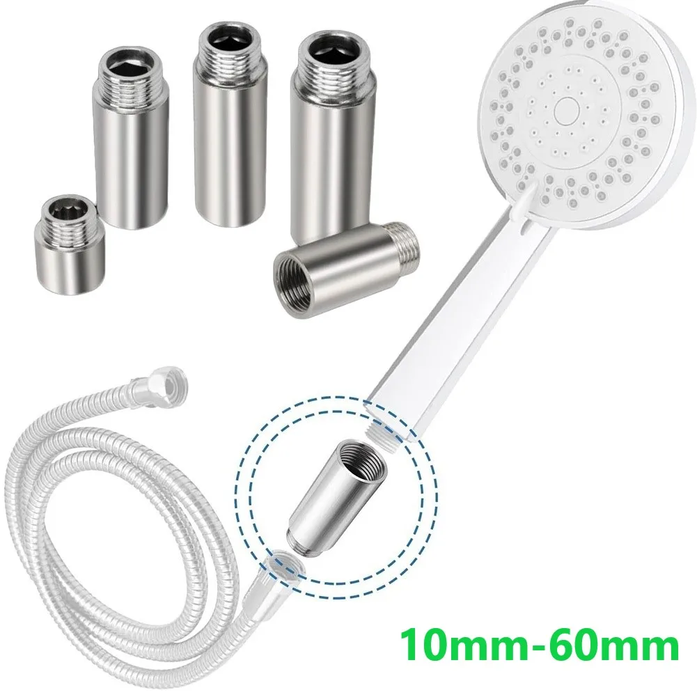 

Shower Head Pipe Extension Pipe Stainless Steel Internal External Thread Water Pipes Bathroom Accessories For Plumbing System