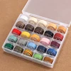 25 Colors/Round Wax Thread Polyester Thread Waxed Thread Box Set Woven Bracelet For Leather Craft Sewing DIY 0.45 0.55 0.65mm 2
