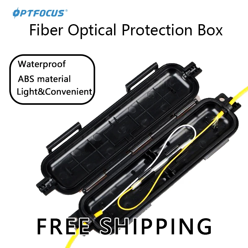 OPTFOCUS FTTH Drop Optical Fiber Protection Box 20 pcs Hot Melt Fiber Core Protective Shell Waterproof High Quality Material