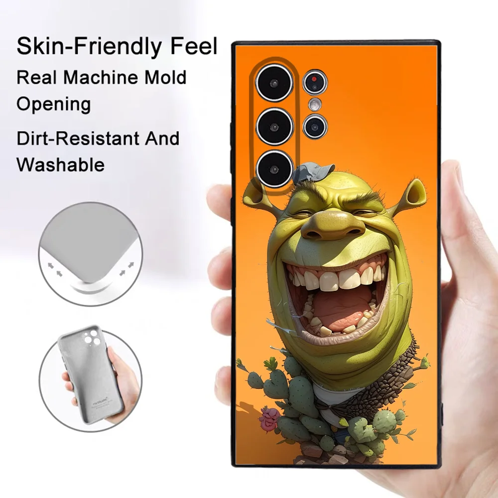 Lustige Anime Movie S-Shrek Handyhülle Samsung Galaxy S25 S24 S22 S23 Ultra S21 S20 Plus 5G Frosted Non-Slip Full Cover Soft Case – Detail 11