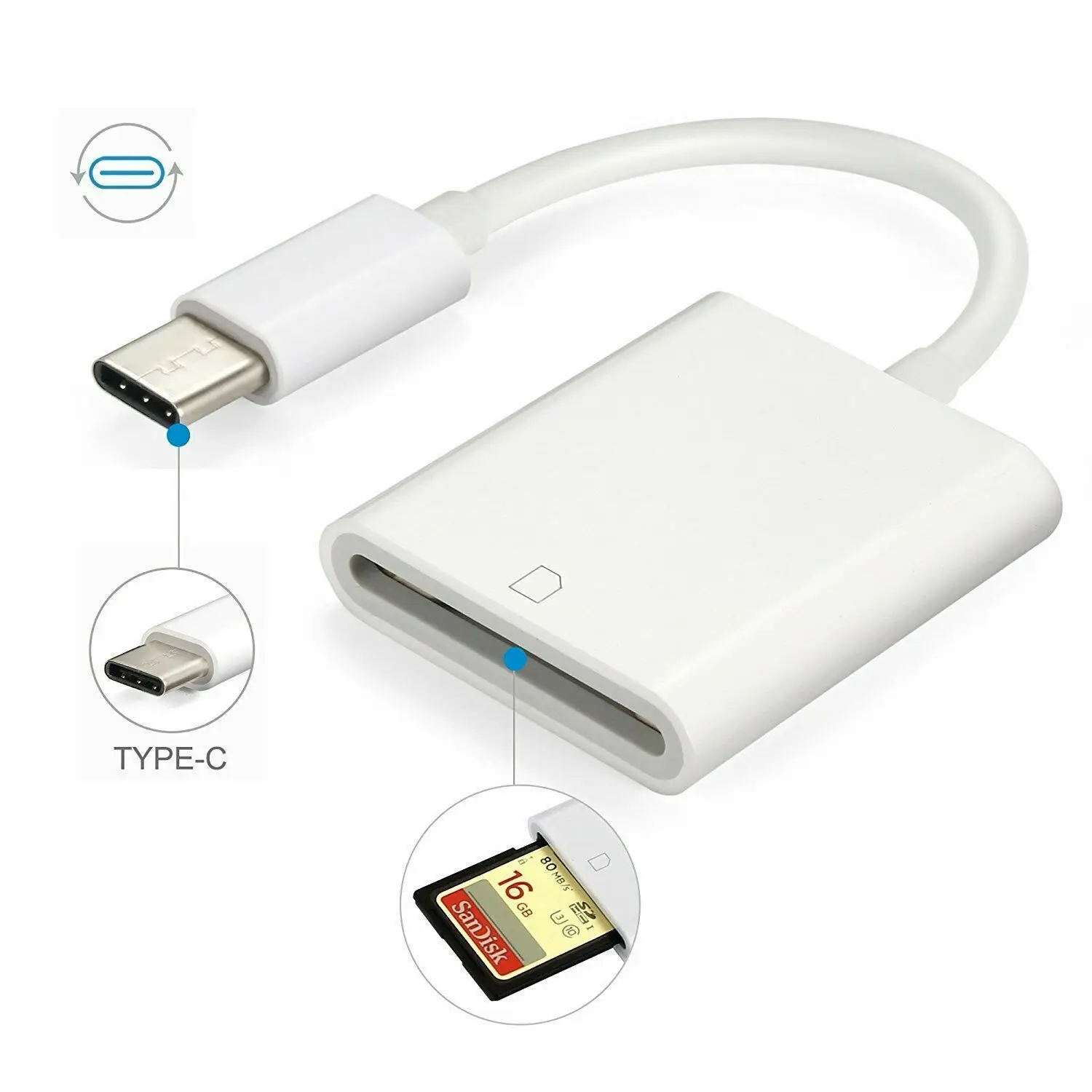 New OTG USB Type C Card Reader to SD USB C Card Reader For Samsung Huawei XiaoMi Macbook Pro/Air Laptop Phone Card Reader otg card reader adapter type c to usb3 0 converter mobile phone tablet u disk camera data transmission batch