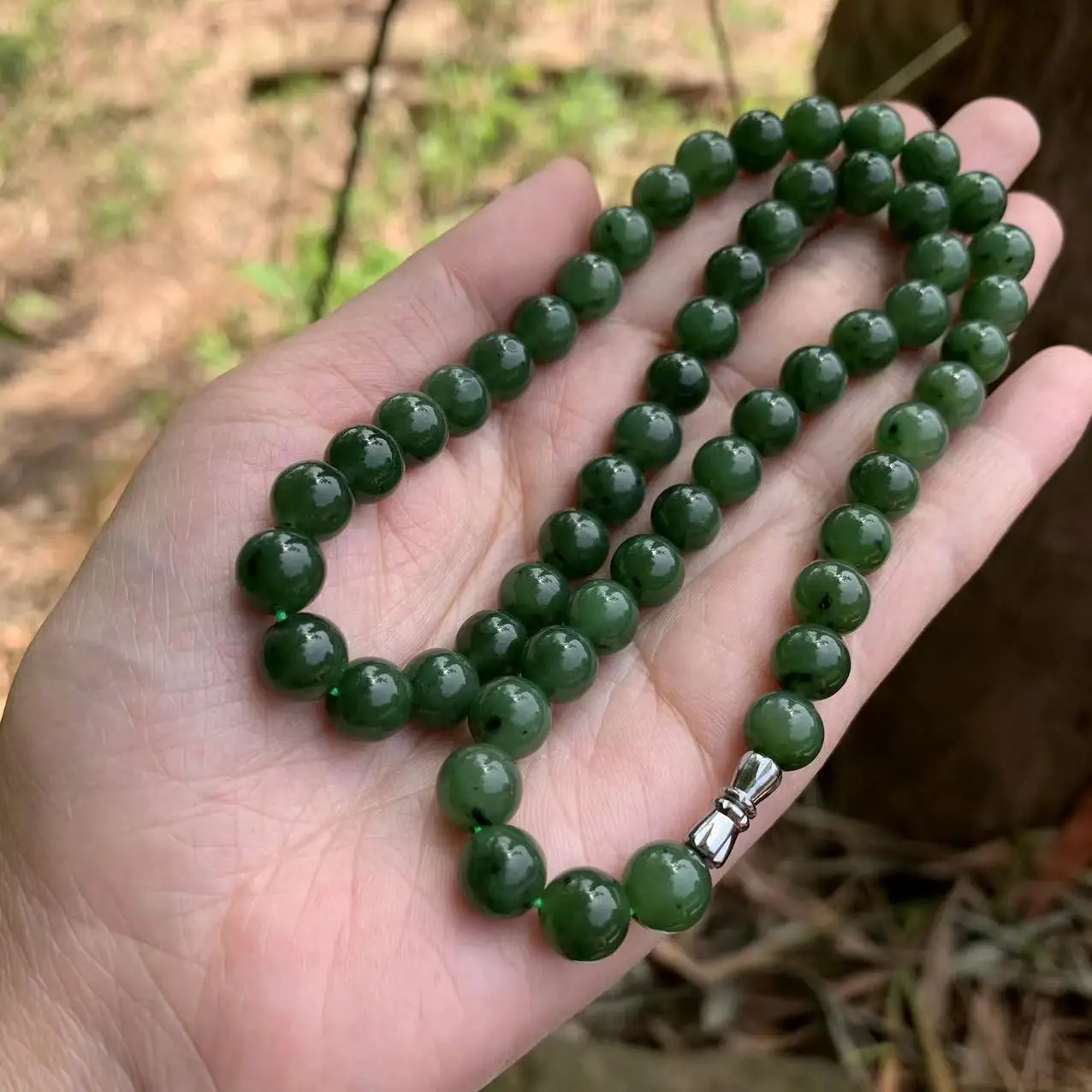 Buy Real Emerald Beads Necklace from Darpan Mangatrai Online | Mangatrai  Pearls & Jewellers