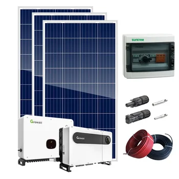 5KW whole set solar panel price inverter power home system