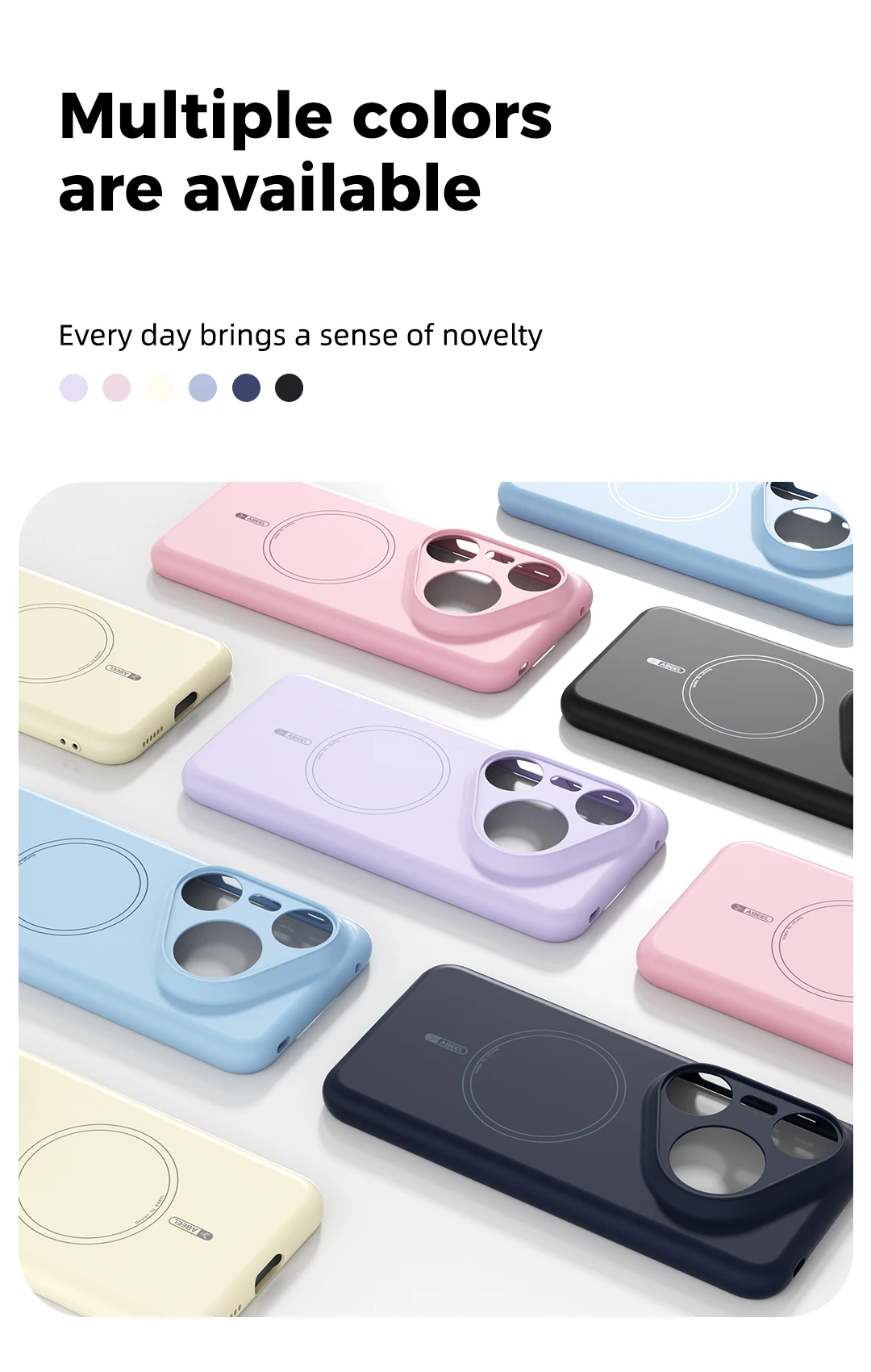 Magnetic Silicone Soft Touch Phone Case - Skin Friendly Feel