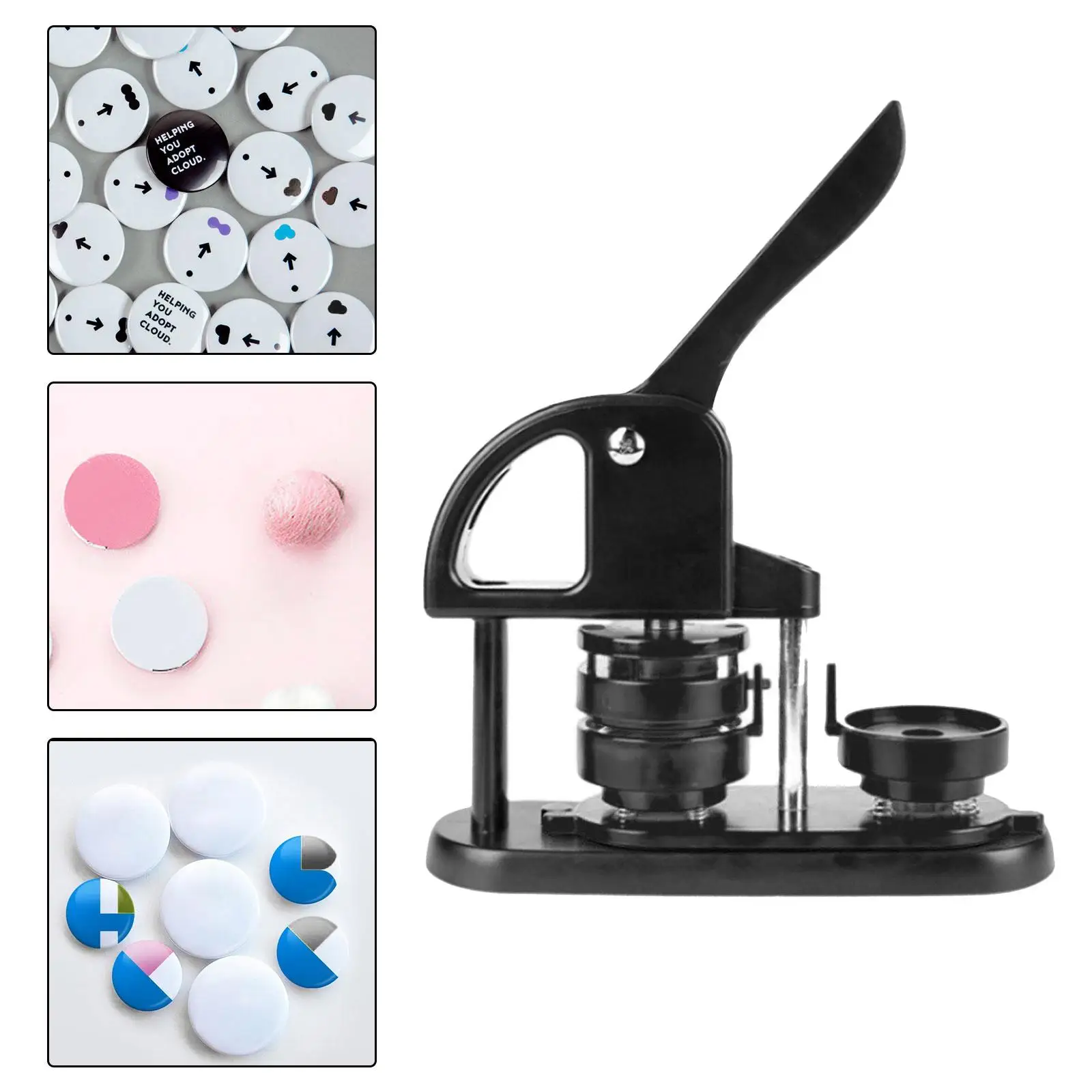 Button Badge Making Fridge Round Badge Making Pin Making Pin Maker Machine for DIY Gifts Keychain Pin Buttons Attachments Button Badge Making Fridge Round Badge Making Pin Making Pin Maker Machine for DIY Gifts Keychain Pin Buttons Attachments