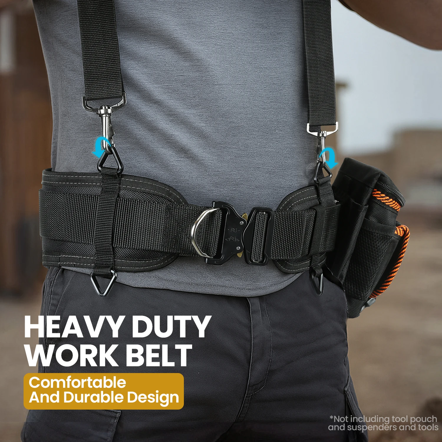 Padded Tool Belt with Heavy Duty Buckle,Padded work belt