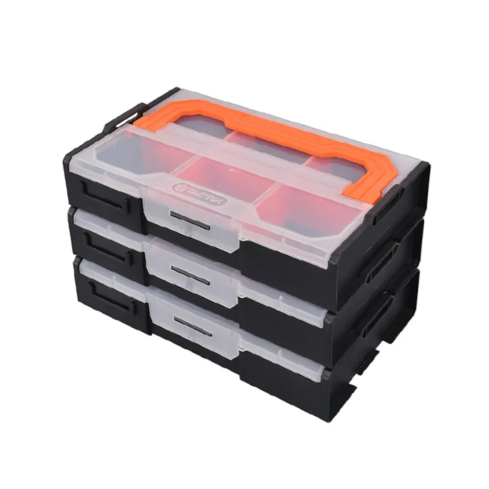 

Multi-layer Toolbox Stacked Combined Electric Drill Multi-function Portable Equipment Electric Screws Packaging Storage Tool Box
